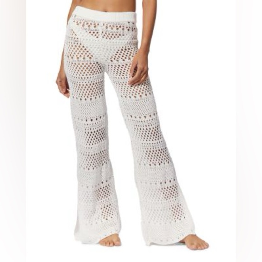 SOLID & STRIPED Logan Crochet Cover Up Pant
